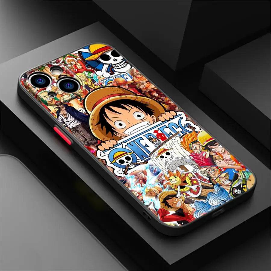 Soft shell Anime One Pieces Phone Case For iPhone