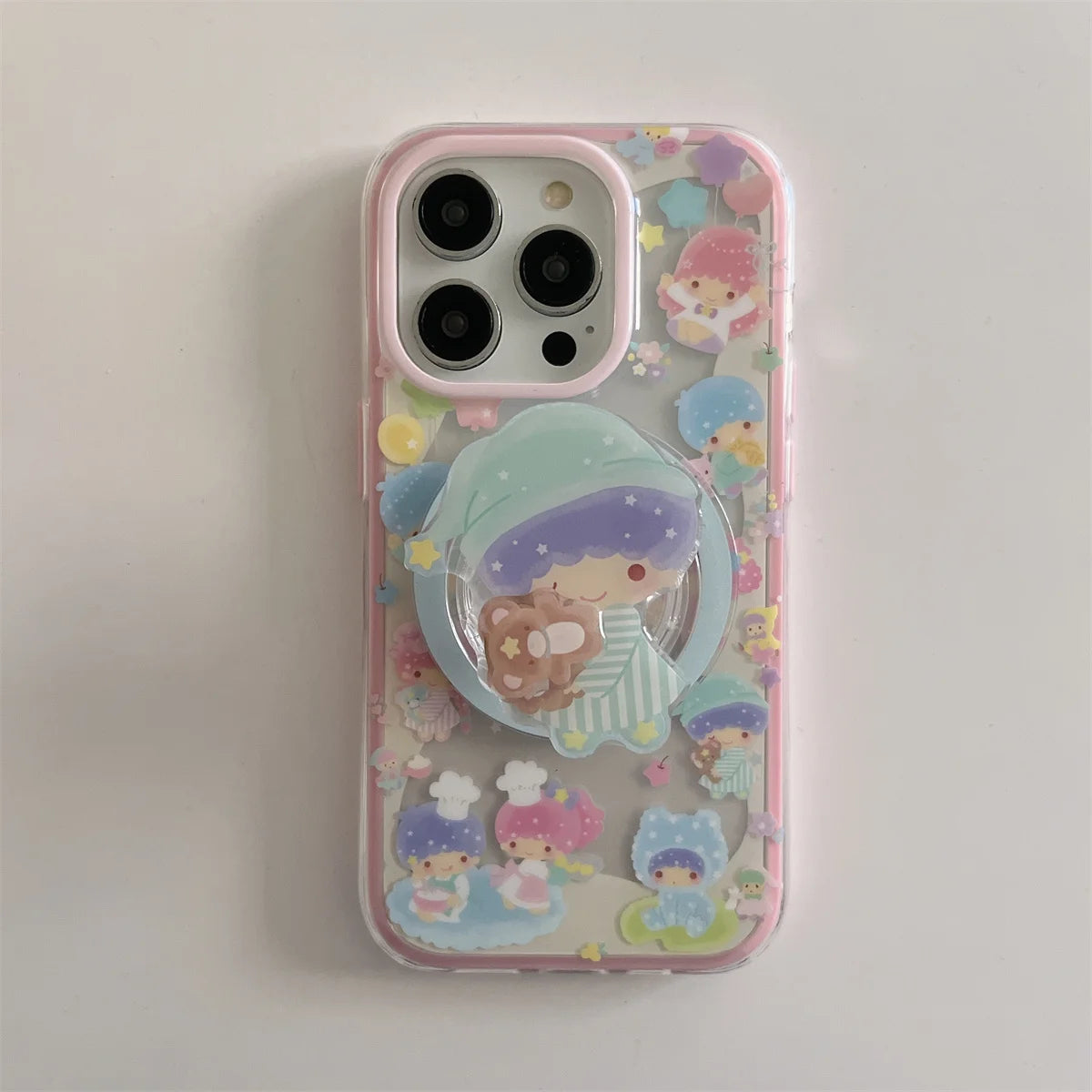 New Pink Shake Stand Phone Case For iPhone