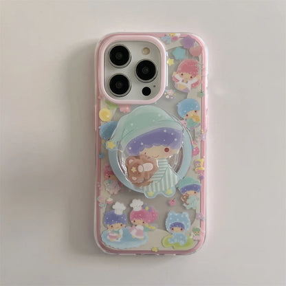 New Pink Shake Stand Phone Case For iPhone