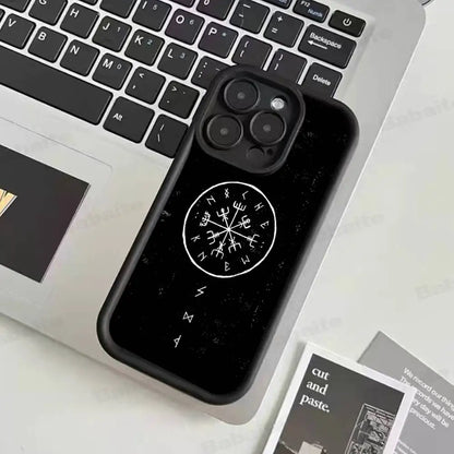 Slavic Viking symbol Kolovrat Silicone Phone Case For iPhone