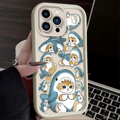 Cartoon Mofusand Cat Phone Case For iPhone
