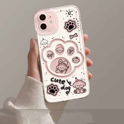 Cute Cat Dog Cartoon Phone Case