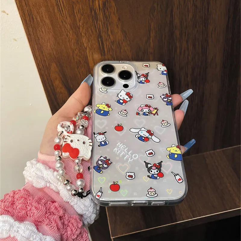 Hello Kitty Kuromi Pochacco Cute Phone Case For iPhone