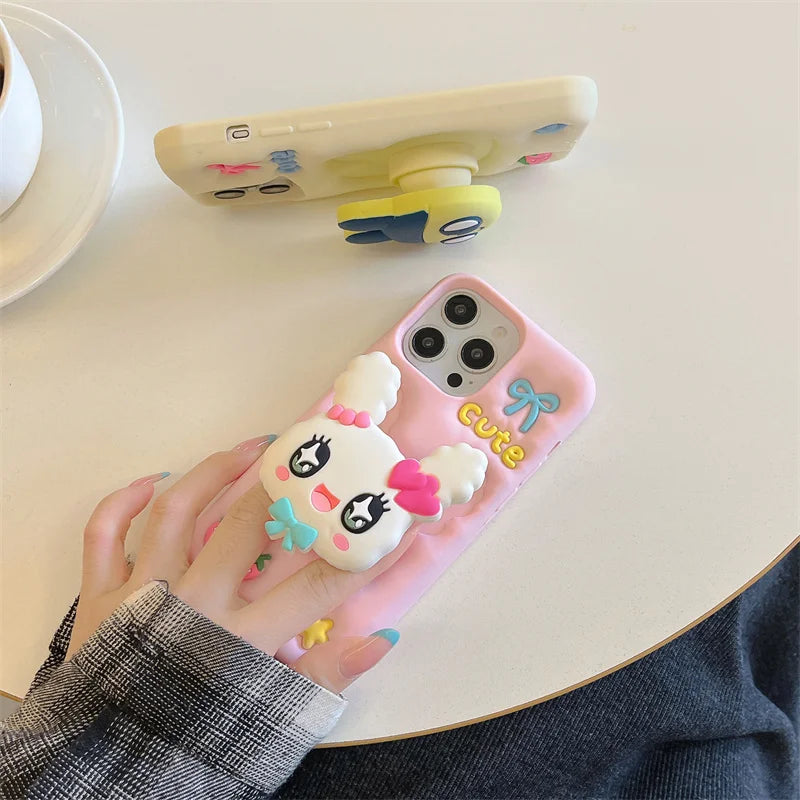 Cute Cartoon Rabbit Siilicone Phone Case