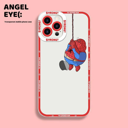 Marvel Chubby Spider Man Cute Phone Case For iPhone