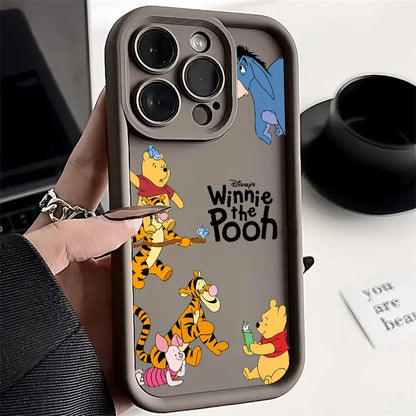 Winnie Piglet Tigger Cartoon Phone Case For iPhone