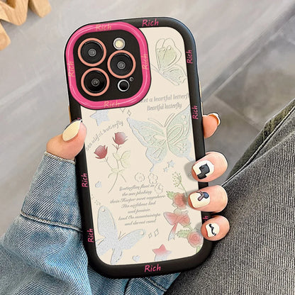 Butterfly Glossy Soft Cover Phone Case