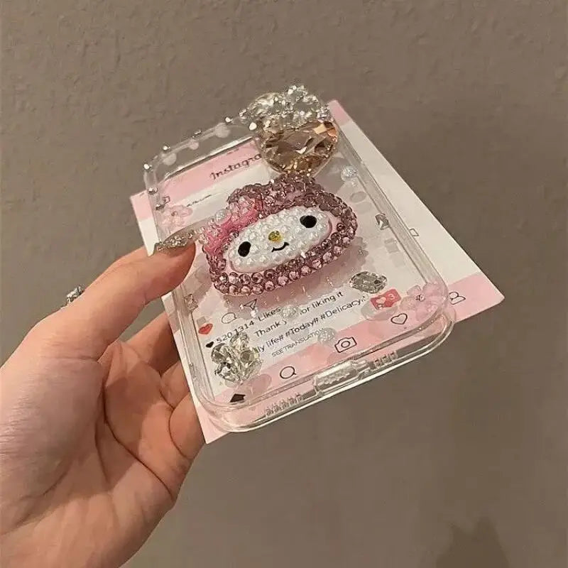 Cute Kawaii My Melody Full Drill Mobile Phone Case