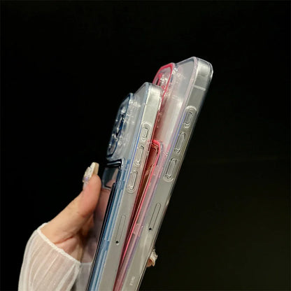 Transparent Card Holder Slot Case  For iPhone