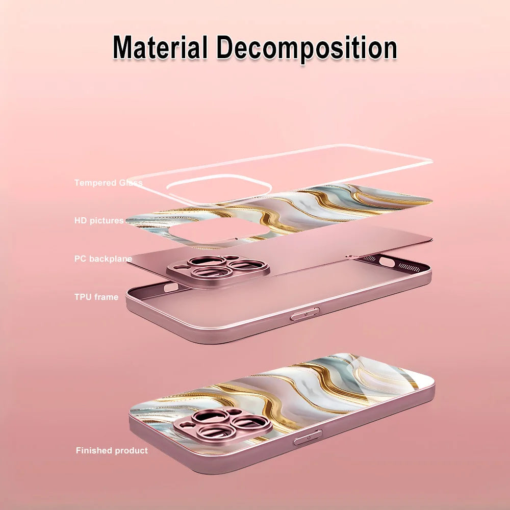 Water Ripple Pattern Phone Case For iPhone