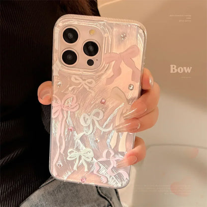 Dopamine Colored Bow Phone Cases For iPhone