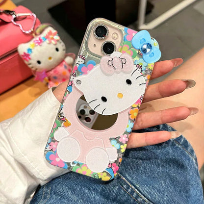 Hello Kitty Flower Dolphin Phone Case For iPhone