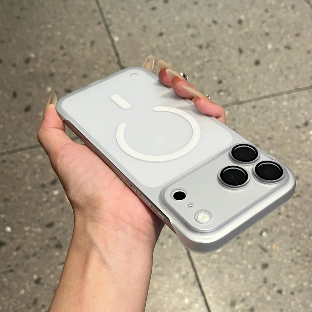 Matte For Magsafe Frameless Hard PC Case  For iPhone