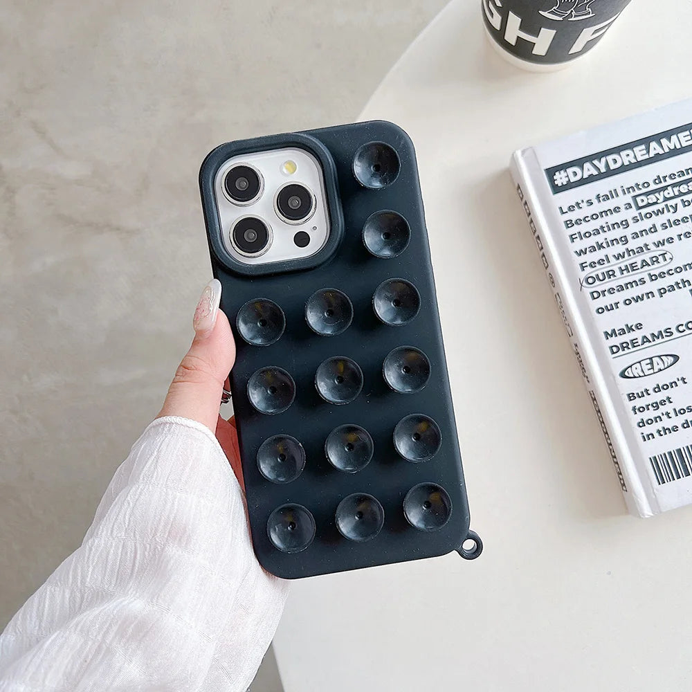 Suction Cup Soft Silicone Phone Case
