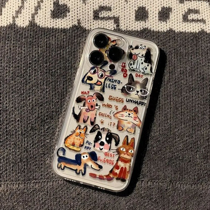 Cartoon Abstract Puppy Phone Case