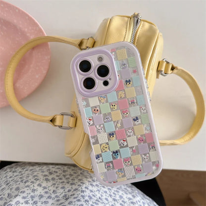 Color Grid Pattern Cute Phone Case