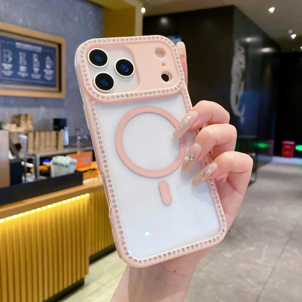 Glitter Rhinestones Laser Diamond Phone Case For iPhone