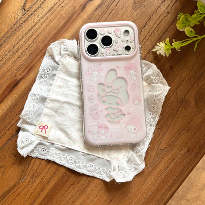 Luxury Pink Delicate Melody Cut-out Stickers Melodys Phone Case For iPhone
