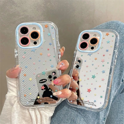 Cute Colorful Stars Mirror Phone Case