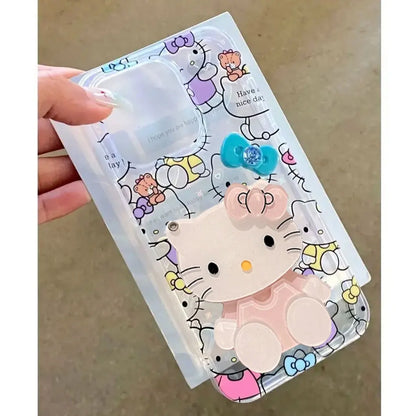 Hello Kitty Bow Love Full Phone Case For iPhone