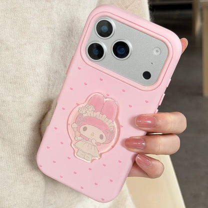 Cute IMD Melody Lamb Cloud Phone Case For iPhone