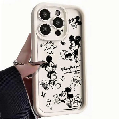 Disney Sketch Minnie Cartoon Phone Case For IPhone