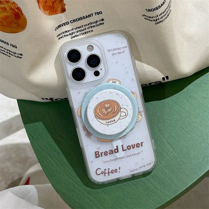 Fashion Bread Latte Coffee Cell Phone Case
