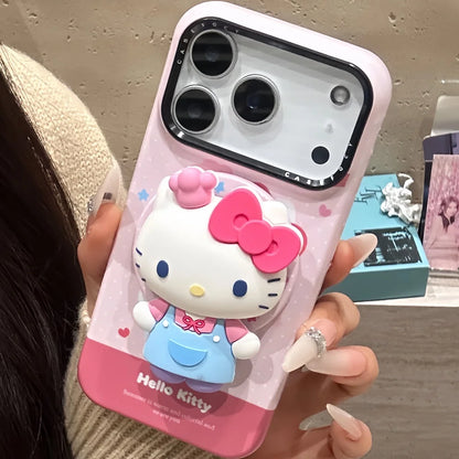 Simple Cute Pink Color Magnetic Phone Case For iPhone