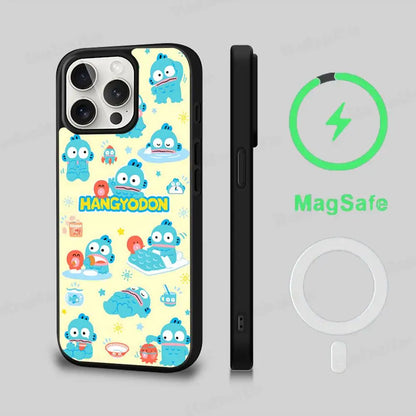 Cute Cartoon Hangyodon Phone Case Magnetic Case For iPhone
