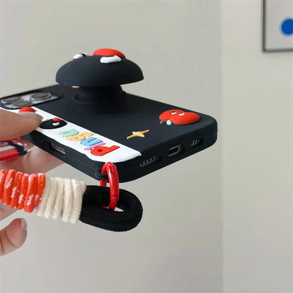 Kawaii Penguin Stand Holder Phone Case