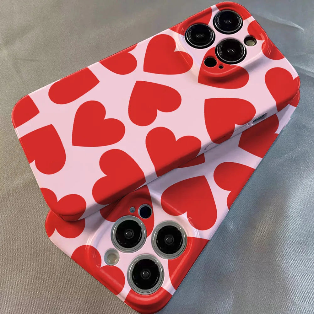 Luxury Clmj Swag Love Heart Phone Case For iPhone