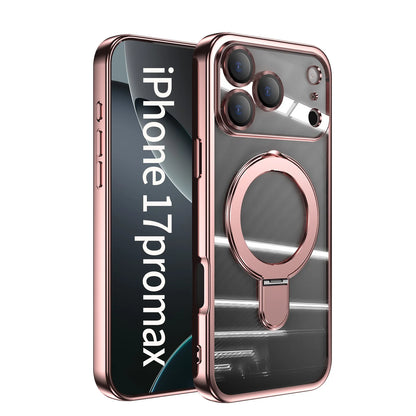 Plating Magnetic Ring Stand Case For iPhone