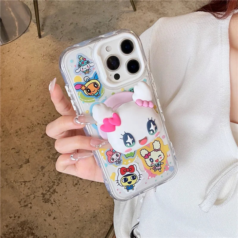 Kawaii Cartoon Animal Magnetic Stand Holder Phone Case