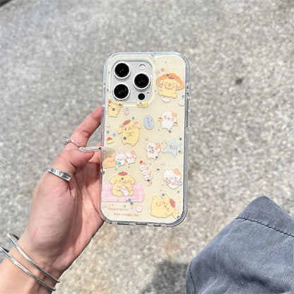 Funny Cute Sanrio Dog Glitter Phone Case For iPhone
