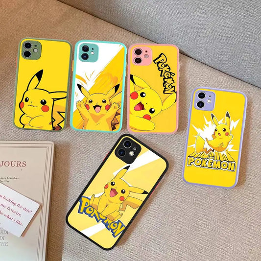 Pokemon Gengar Pikachu Painting Phone Case For iPhone