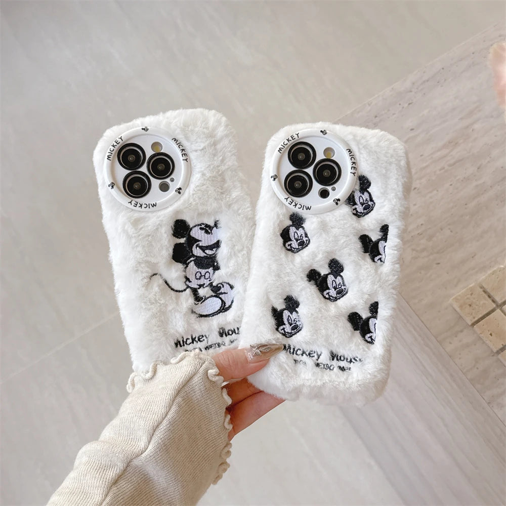 Cute Winter Warm Plush Phone Case