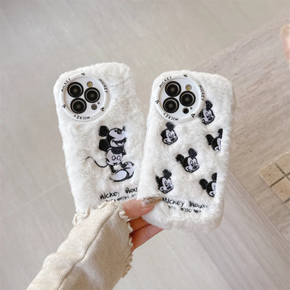 Cute Winter Warm Plush Phone Case