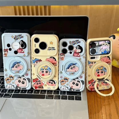 Crayon Shin-Chan Rotate Holder Phone Case For iPhone