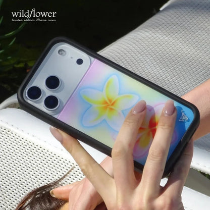 Wildflower Frangipani Pastel Plumeria Phone Case For iPhone