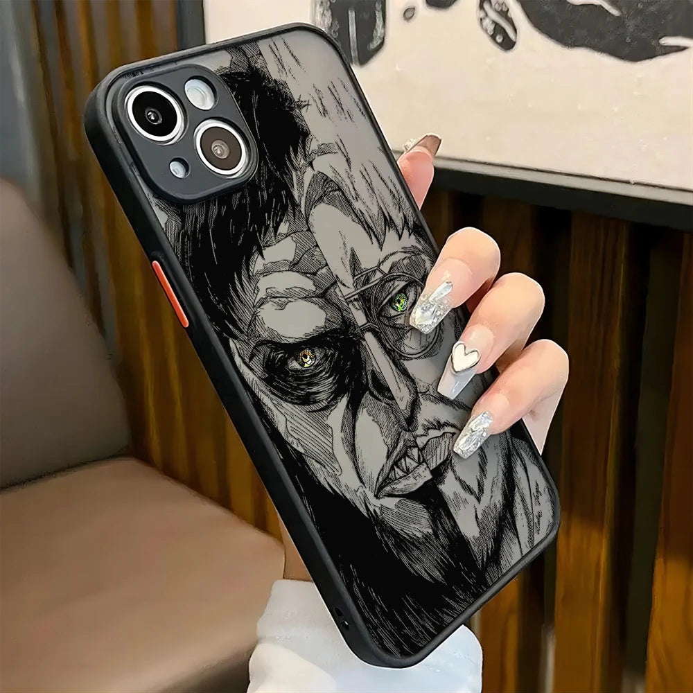 Luxury Attack On Titan Hot Anime Phone Case For iPhone