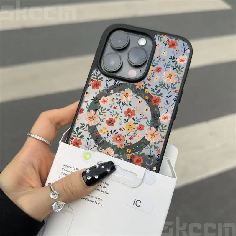 Cute Flower Pattern Phone Case For iPhone