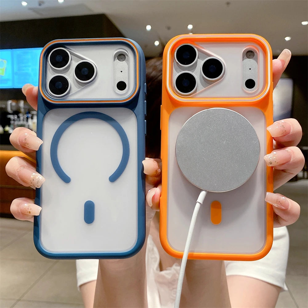 Luxury Transparent For Magsafe TPU Magnetic Case For iPhone