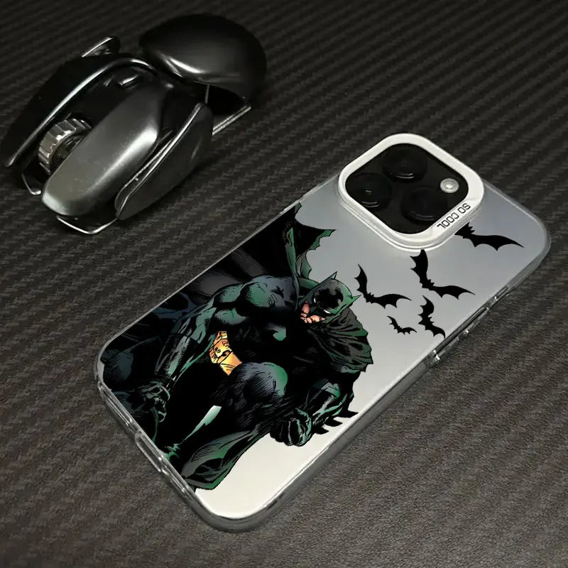 Cool Bats-Man Logo Hero Phone Case For iPhone