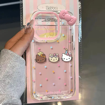 Hello Kitty Wave Point Kawaii Phone Case For iPhone