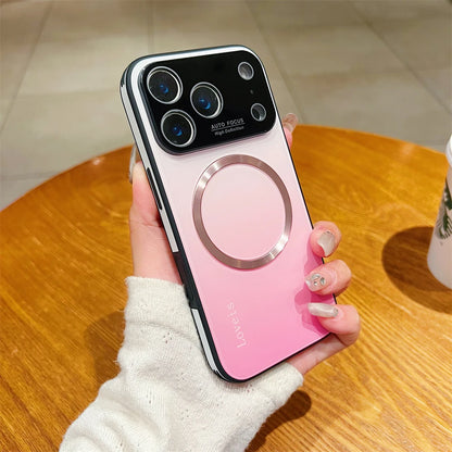 For Magsafe Magnetic Gradient Glass Case For iPhone