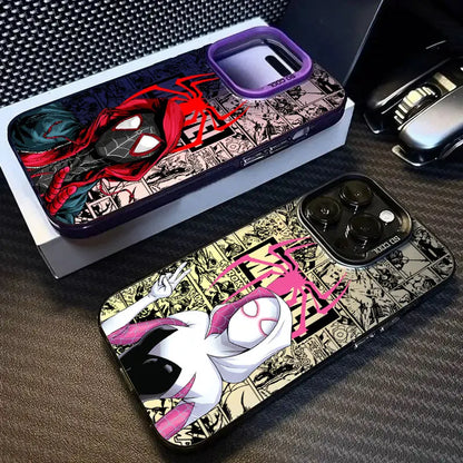 Spider Gwen Spiderman Miles Morales Marvel Phone Case For iPhone