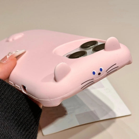 Cartoon Cute Cat Soft Silicone Phone Case