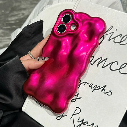 Luxury Fashion Rose Glossy 3D Meteorite Pattern Phone Case