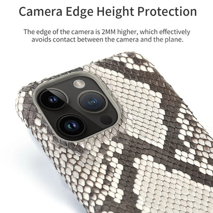 100% Genuine python Leather Phone Case For iPhone