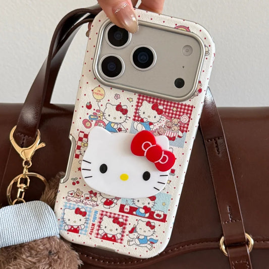 Sticker Wave Grid Kitty Is Suitable For Apple